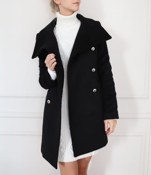 Cashmere and silk-blend coat